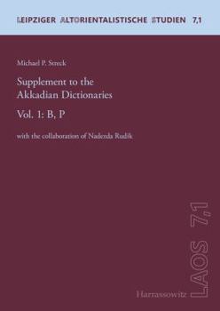 Paperback Supplement to the Akkadian Dictionaries: Vol. 1: B, P Book