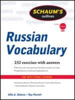Paperback Schaum's Outline of Russian Vocabulary Book