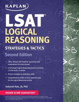 Paperback Kaplan LSAT Logical Reasoning Strategies & Tactics Book