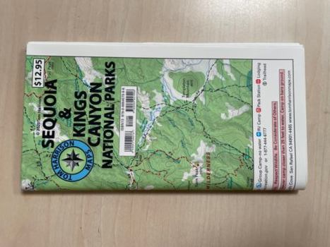 Map Sequoia and Kings Canyon National Parks Rec Map Book