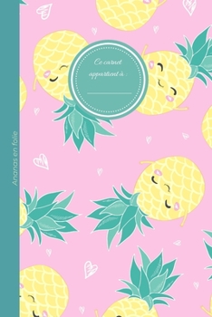 Paperback Ananas en folie: Petit carnet de note ou de dessin motif Ananas - Mini format, 40 pages blanches [French] Book