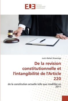 Paperback De la revision constitutionnelle et l'intangibilité de l'Article 220 [French] Book