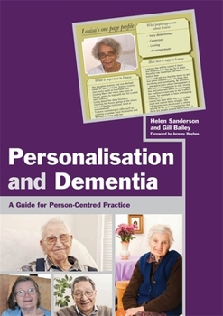 Paperback Personalisation and Dementia: A Guide for Person-Centred Practice Book