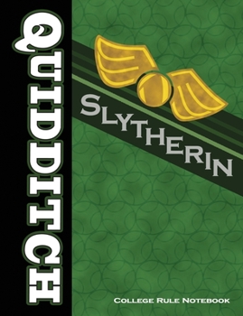 Paperback Quidditch Slytherin: College Rule Notebook Book