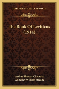 Paperback The Book Of Leviticus (1914) Book