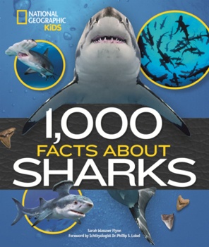 Library Binding 1,000 Facts about Sharks Book