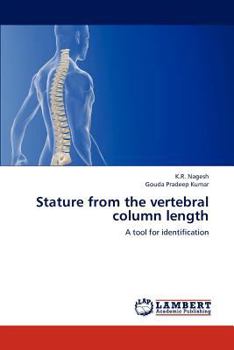 Paperback Stature from the vertebral column length Book