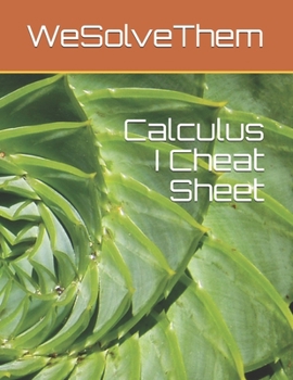 Paperback Calculus I Cheat Sheet Book