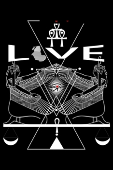 Love: Kemetic Esoteric Ancient Egyptian Art Journal/Notebook Blank Lined Ruled 6x9 120 Pages
