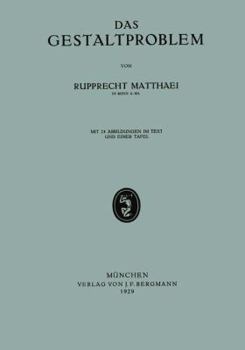 Paperback Das Gestaltproblem [German] Book