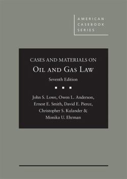 Hardcover Cases and Materials on Oil and Gas Law (American Casebook Series) Book