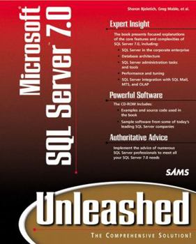 Paperback Microsoft SQL Server 7.0 Unleashed [With Contains a Specially Designed Database for Testing] Book