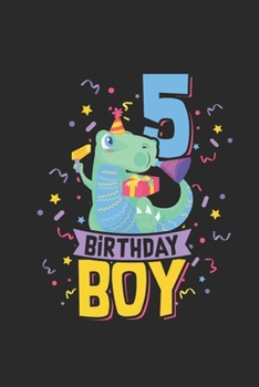 5 Birthday Boy: Graph Paper Notebook (6 x 9 - 120 pages) Birthday Themed Notebook for Daily Journal, Diary, and Gift