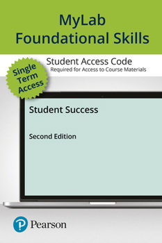 Printed Access Code Mylab Foundational Skills Without Pearson Etext for Student Success -- Standalone Access Card -- 6 Month Book