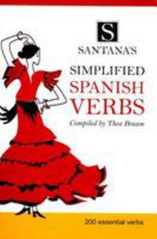 Paperback Santana's Simplified Spanish Verbs Book