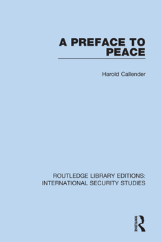 Paperback A Preface to Peace Book
