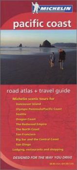 Paperback Michelin Pacific Coast Atlas & Travel Guide Book