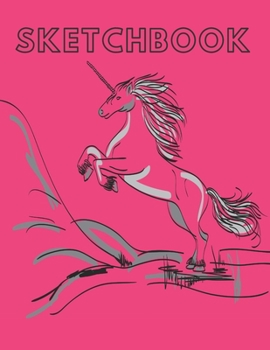 Unicorn Sketchbook:(Sketch Book) Large sketchbook for drawing  8.5 x 11 inch (21.59 x 27.94 cm)  150 pages Large drawing notebook ,drawing Sketchbook ... , sketch,Draw & Doodle & blank Notebook