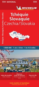 Loose Leaf Michelin Czech & Slovak Republic Map 731 [French] Book