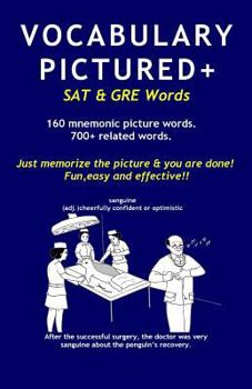 Paperback Vocabulary Pictured+: SAT & GRE Words Book