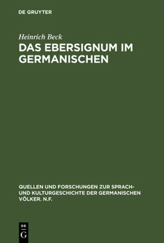 Hardcover Das Ebersignum im Germanischen [German] Book