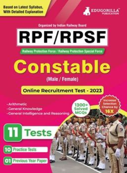 Paperback RPF/RPSF Constable Recruitment Exam Book 2023 (Railway Protection Force) - 10 Practice Tests (1200+ Solved Questions) with Free Access to Online Tests Book