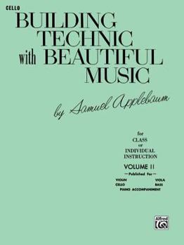 Paperback Building Technic With Beautiful Music, Bk 2: Cello Book