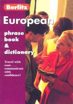 Paperback European Phrase Book & Dictionary (Berlitz Phrase Books) Book