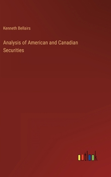 Hardcover Analysis of American and Canadian Securities Book