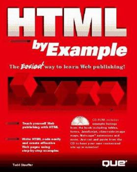 Paperback HTML by Example, with CD-ROM Book