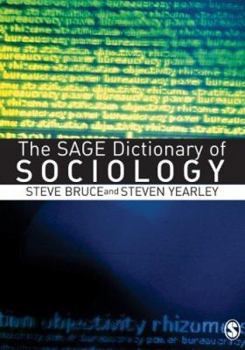 Paperback The SAGE Dictionary of Sociology Book