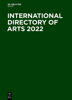 Hardcover International Directory of Arts 2022 Book