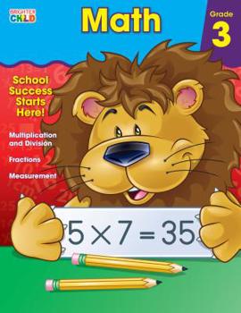 Paperback Math Workbook, Grade 3 Book