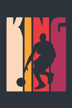 Vintage Basketball Notebook 'Basketball King' - Boys Basketball Writing Journal - Basketball Player Gift - Retro Basketball Diary: Medium ... Diary, 110 page, Lined, 6x9 (15.2 x 22.9 cm)