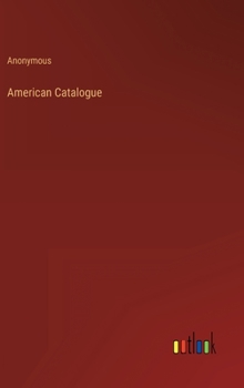 Hardcover American Catalogue Book