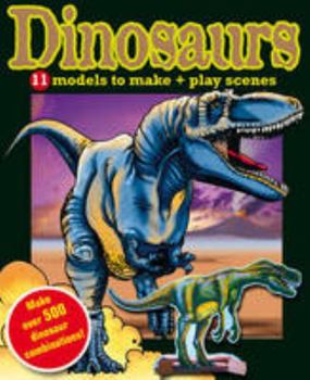 Paperback Dinosaurs, 11 Models to Make + Play Scenes Book
