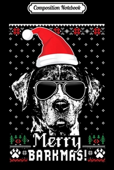 Composition Notebook: Catahoula Cur Merry Barkmas Christmas  Journal/Notebook Blank Lined Ruled 6x9 100 Pages