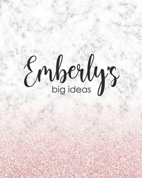 Emberly's Big Ideas: Personalized Notebook - 8x10 Lined Women's Journal