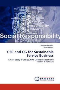 Paperback CSR and CG for Sustainable Service Business Book