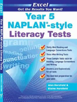 Paperback Excel - Year 5 Naplan*-style Literacy Tests (Naplan Tests Are Sat By Students Australia-wide) Express Courier From Sydney Book