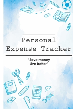 Paperback Personal expense tracker: Expense tracker bill organizer notebook to manage personal finance (120 pages - 6 x 9'') Finance Journal planning work Book