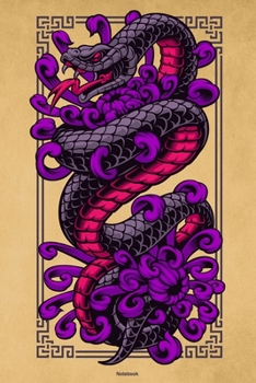 Notebook: Oriental Snake Journal King Cobra Reptile Composition Book Viper Gift