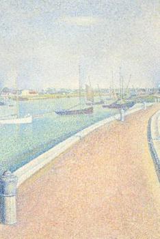 Art Journal: Georges Seurat - The Channel of Gravelines - Art Cover College Ruled Notebook | 110 Pages