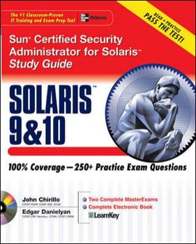 Paperback Sun Certified Security Administrator for Solaris 9 & 10 Study Guide Book