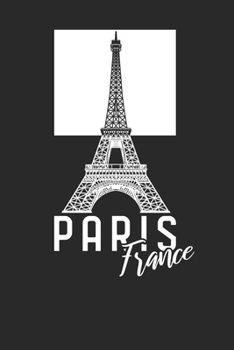 Paperback Notebook: Paris 6x9 Dot Grid 120 Pages Book