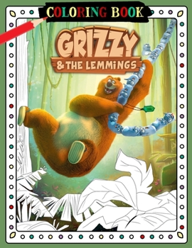 Paperback Grizzy & The Lemmings Coloring Book