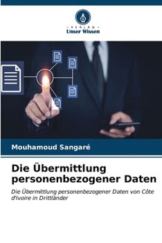 Paperback Die Übermittlung personenbezogener Daten [German] Book