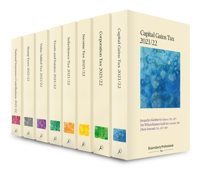 Paperback Bloomsbury Professional Tax Annuals 2021/22: Extended Set Book
