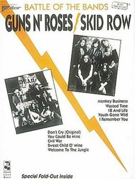 Paperback Battle of the Bands Guns N' Roses Skid Row with Tablature Book