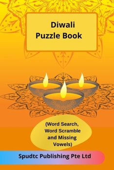 Paperback Diwali Puzzle Book (Word Search, Word Scramble and Missing Vowels) Book